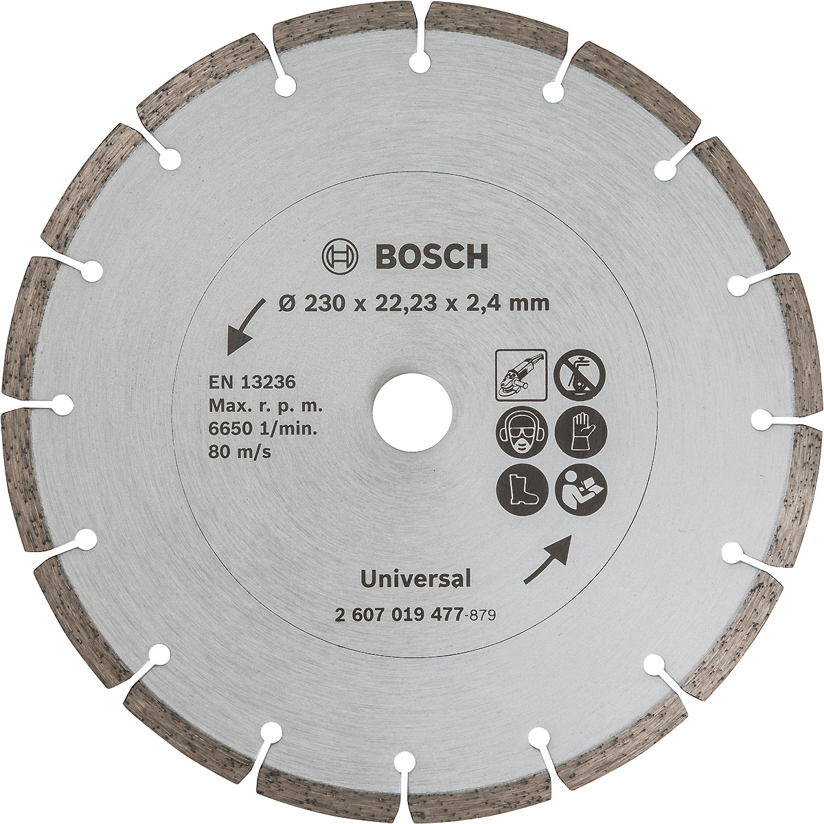 Bosch Diamanttrennscheibe für Baumaterial