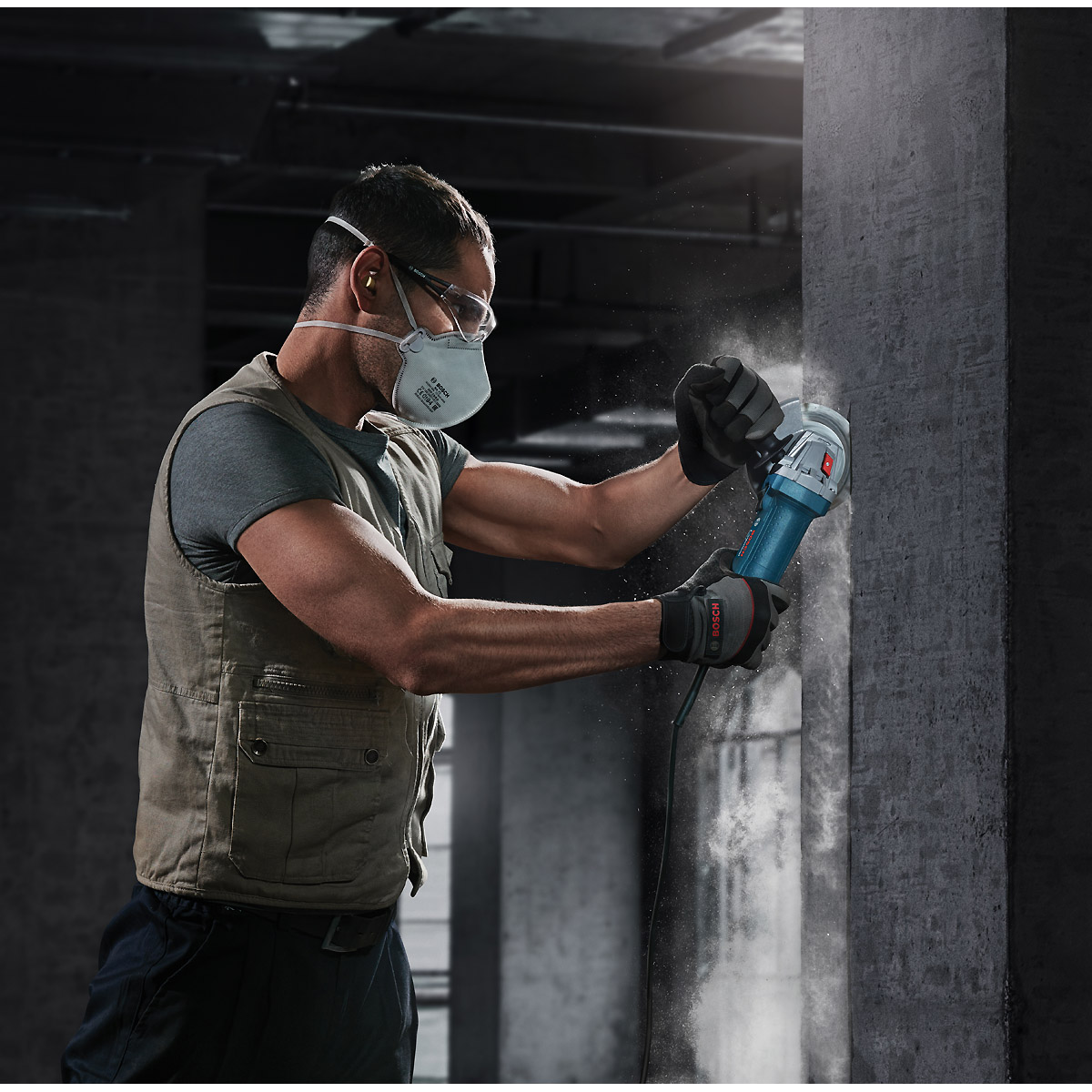 Bosch Winkelschleifer GWS 9-125 S, mit Aufnahmeflansch