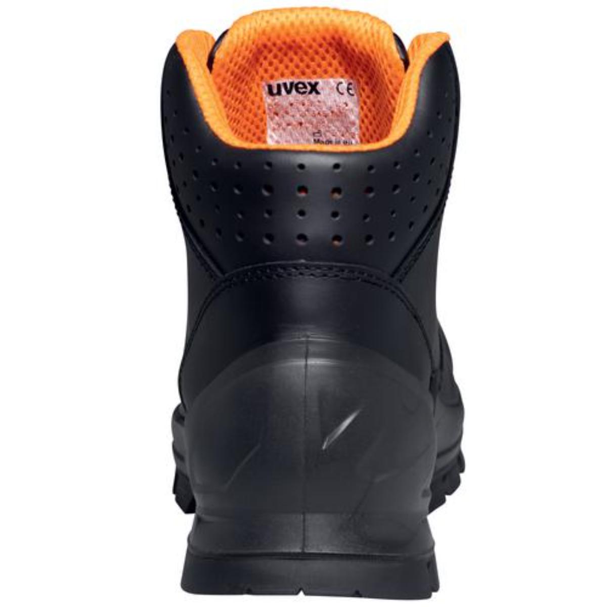 uvex 2 MACSOLE Sicherheitsschuh Stiefel S3, schwarz/orange