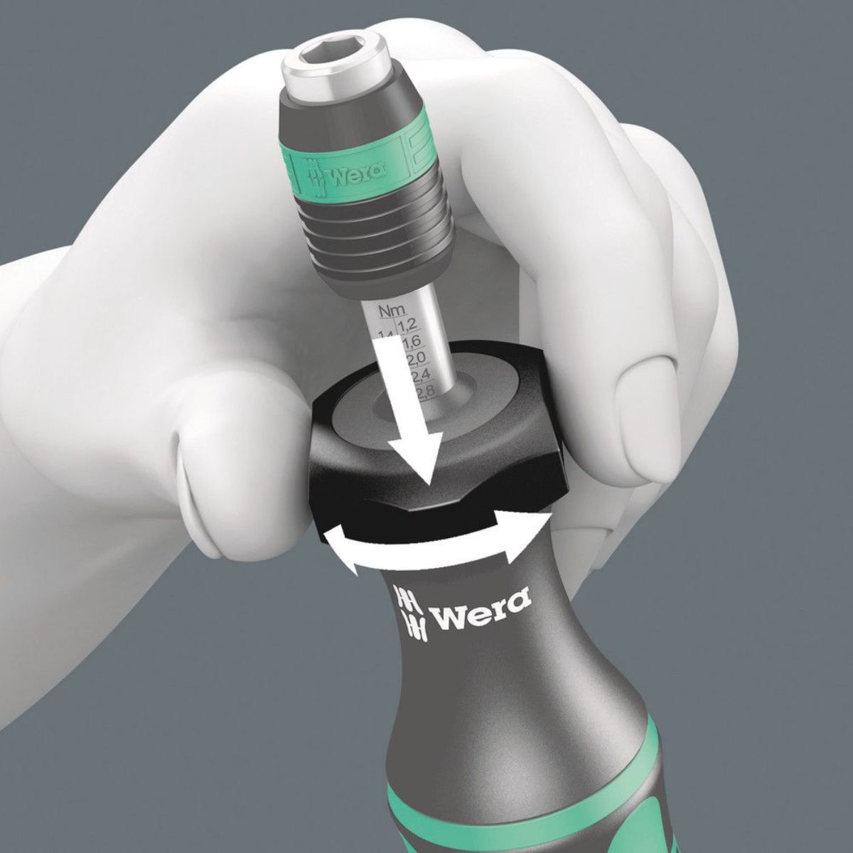 Wera 7440/41 Kraftform Drehmomentschraubendreher-Satz 0,3-3,0 Nm, 26-teilig
