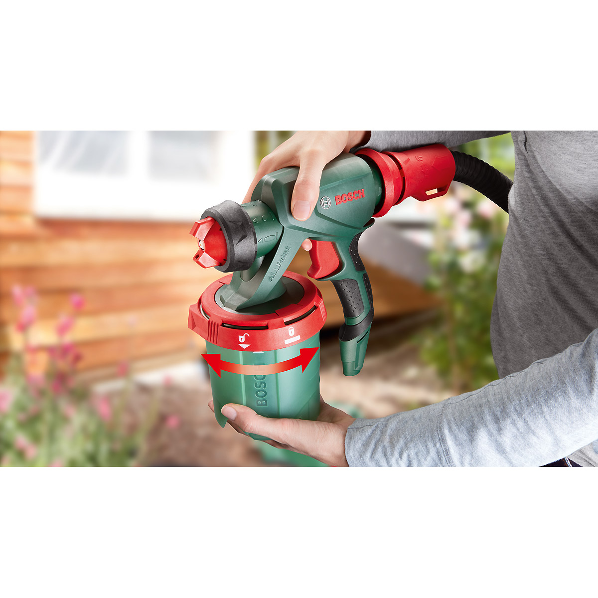 Bosch Feinsprühpistole für alle Farbarten, System-Zubehör für PFS 3000-2, PFS 5000 E