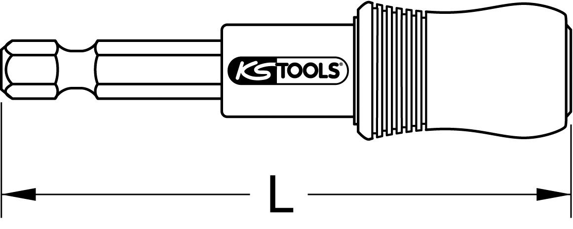 KS Tools 1/4" 2in1 Schnellwechsel-Bithalter