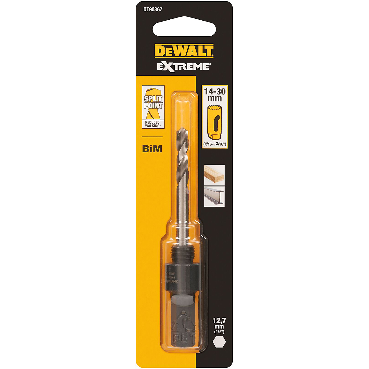 DEWALT Standard-Adapter für Lochsägen 13mm, 14-30mm