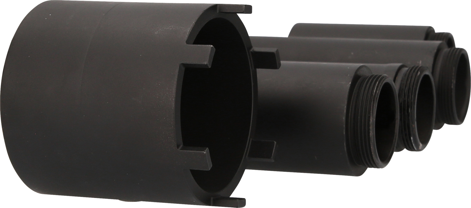 KS Tools Nutmuttern-Schlüssel-Satz mit 4 Führungsrohren für Mercedes, Ø 63 mm , 5-tlg