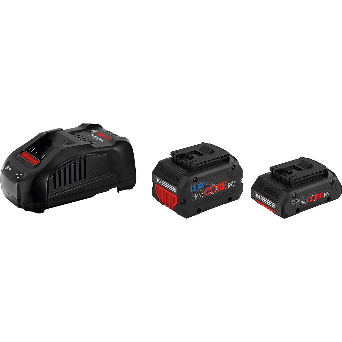 Bosch Starter-Set 1 x ProCORE18V 4.0Ah + 1 x ProCORE18V 5.5Ah + GAL 1880 CV