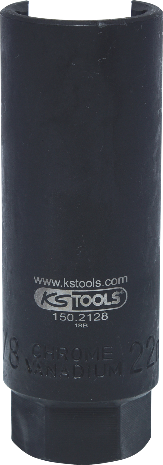 KS Tools 3-8'' Lambdasonden Stecknuss, tief, geschlitzt, 22mm