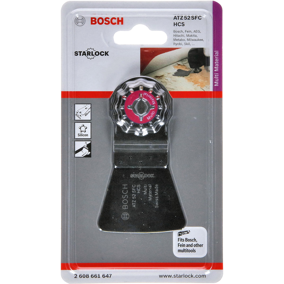 Bosch HCS Schaber ATZ 52 SFC, flexibel, 52 x 38 mm, 1er-Pack