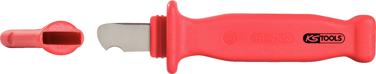 KS Tools Abmantelungsmesser mit Schutzisolierung, 182mm