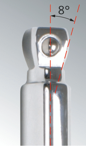 KS Tools 1/4"+3/8"+1/2" CHROMEplus Kipp-Verlängerungs-Satz, 9-tlg