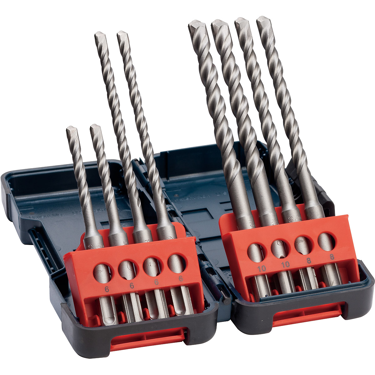 Bosch 8-tlg. Hammerbohrer-Set SDS plus-3, Tough Box