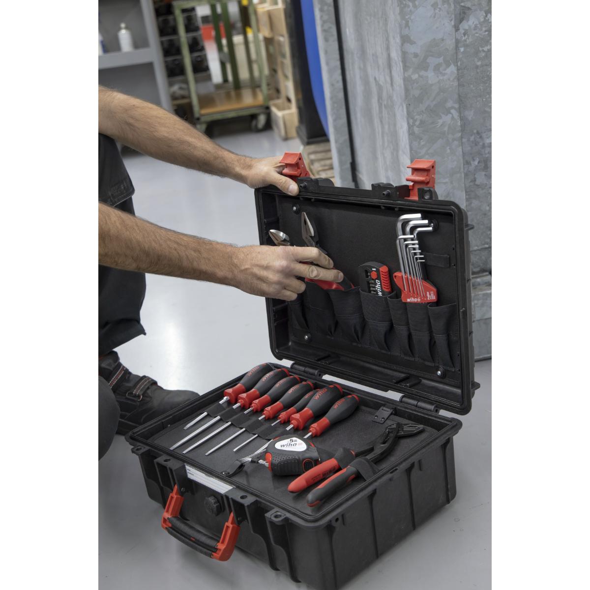 Wiha Werkzeugkoffer Basic Set L mechanic 36-teilges Set
