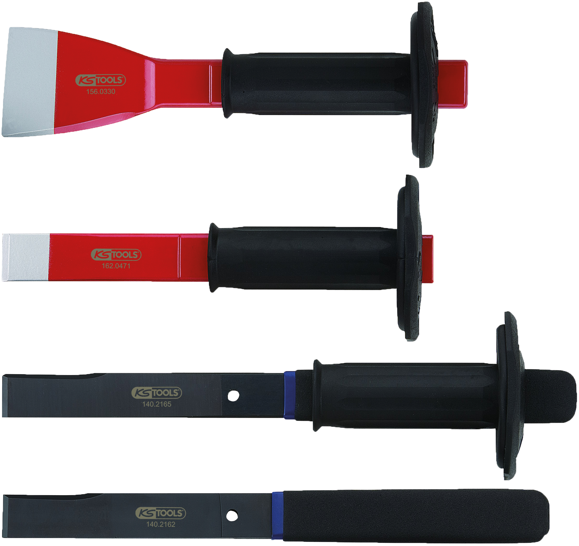 KS Tools Karosserie-Schlitzmeißel-Satz, 4-tlg