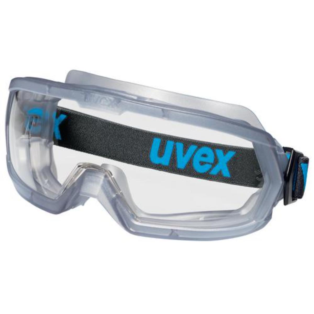 uvex hypervision Vollsichtbrille innen beschlagfrei, außen extrem kratzfest & chemikalienbeständig