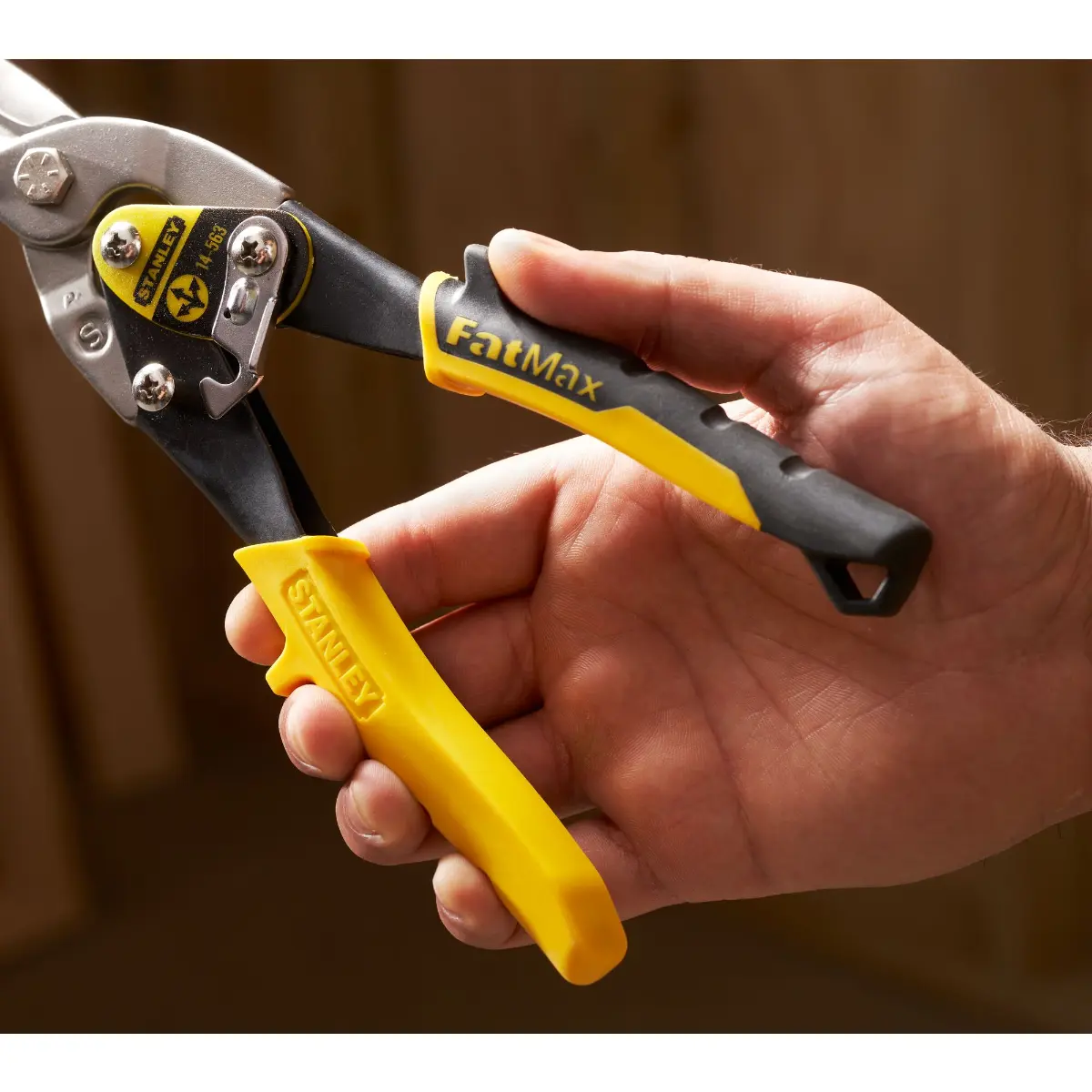 STANLEY FATMAX Blechschere 250 mm geradeschneidend (gelb)