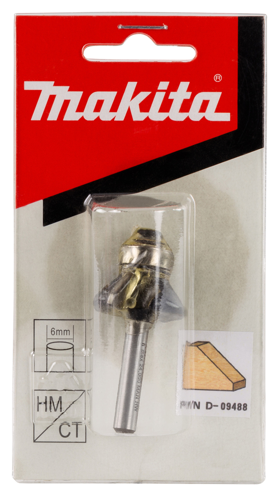 Makita Fräser Winkelkanten 6mm - D-09488