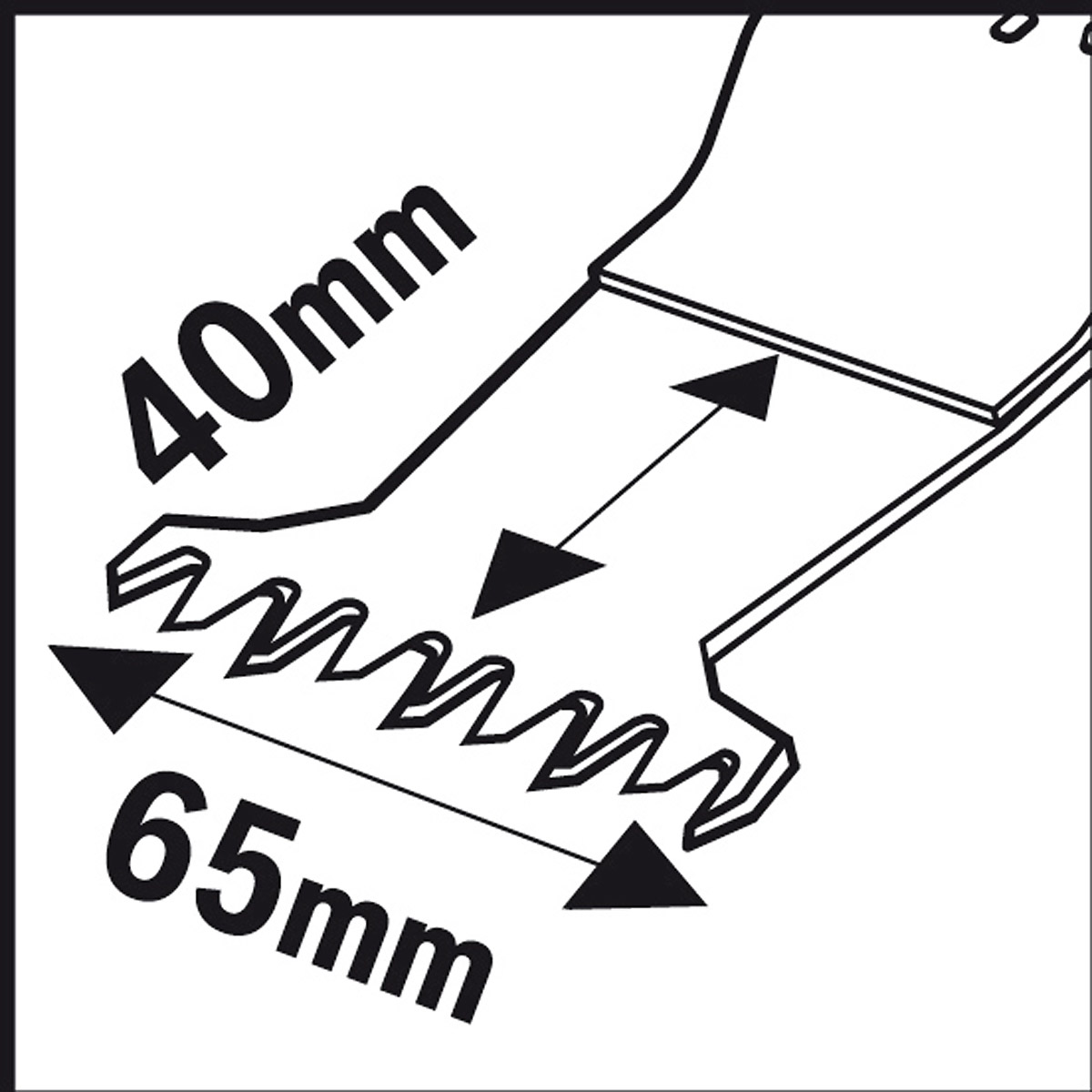 Bosch HCS Tauchsägeblatt AII 65 BSPC Hard Wood, 40 x 65 mm, 10er-Pack