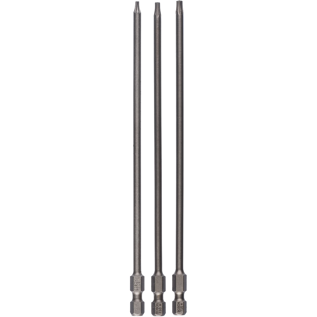Bosch Schrauberbit-Set Extra-Hart, 3-teilig, T8, T10, T15