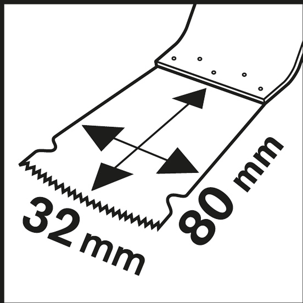 Bosch HCS Tauchsägeblatt MAIZ 32 EPC Wood, 80 x 32 mm, 1er-Pack