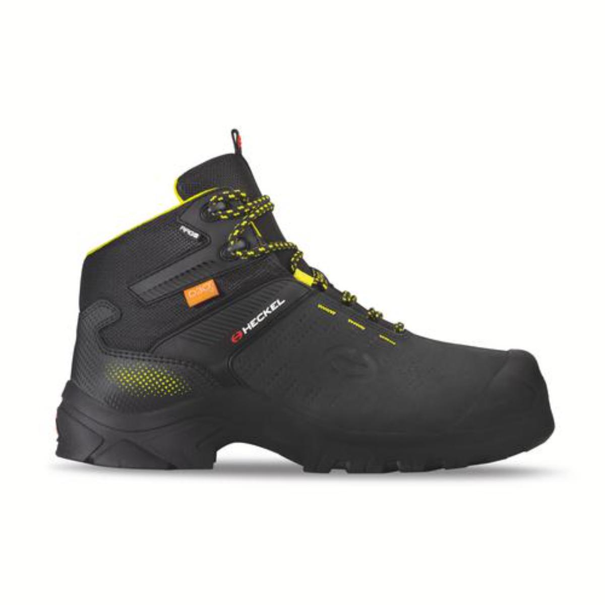 uvex MACCROSSROAD 3.0 Heckel META HIGH Sicherheitsschuh S3 Schnürstiefel,schwarz/gelb