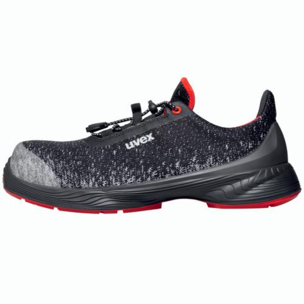 uvex 1 G2 Sicherheitsschuh Halbschuhe S1, schwarz/rot