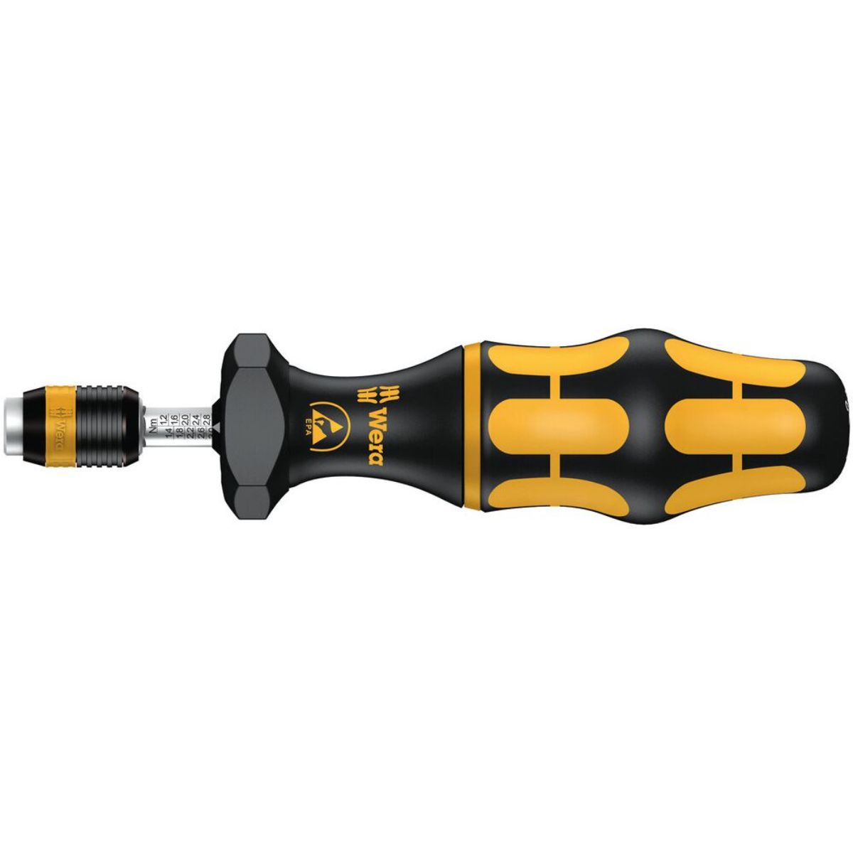 Wera Serie 7400 ESD Kraftform Drehmomentschraubendreher Rapidaptor Schnellwechselfutter