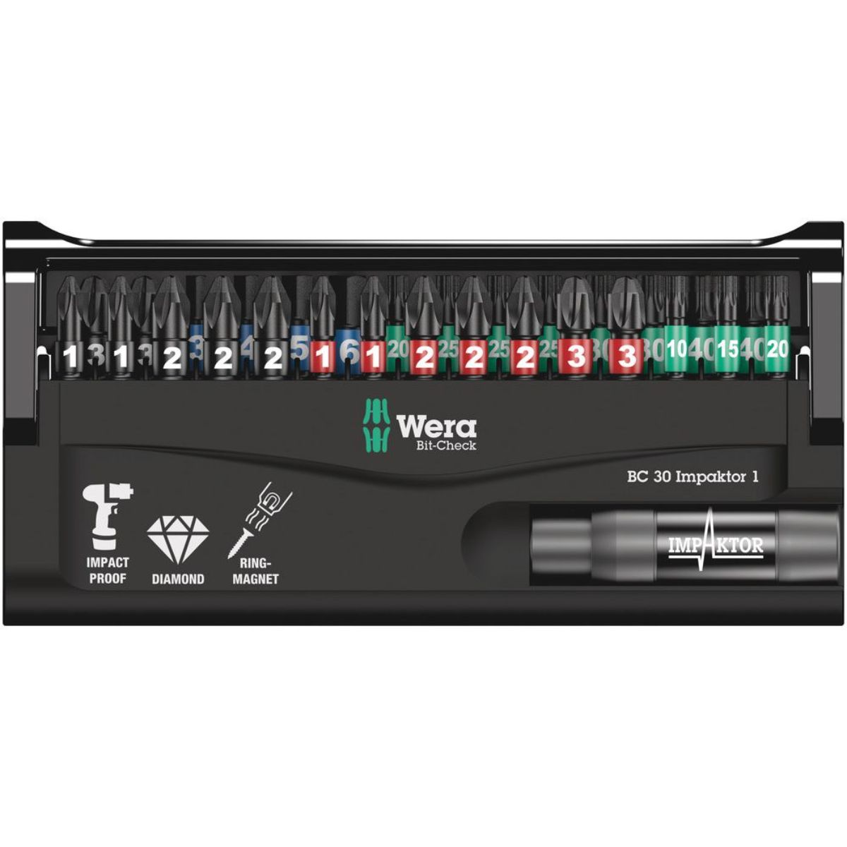 Wera Bit-Check 30 Impaktor 1, 30-teilig