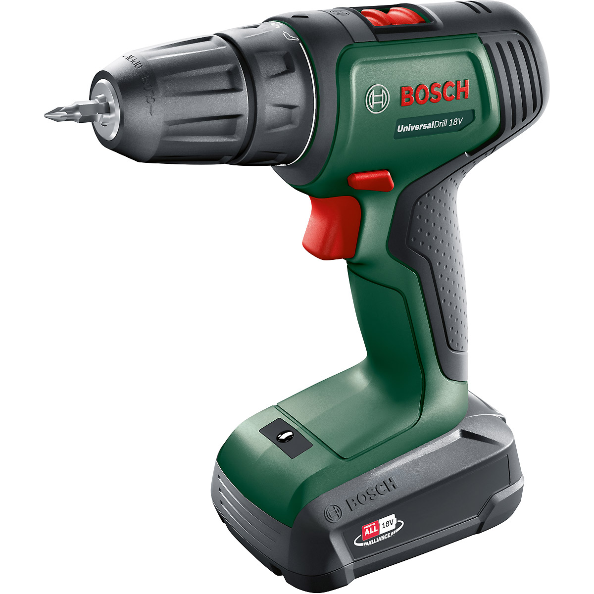 Bosch Akku-Zweigang-Bohrschrauber UniversalDrill 18V mit 1x Akkupack, Ladegerät