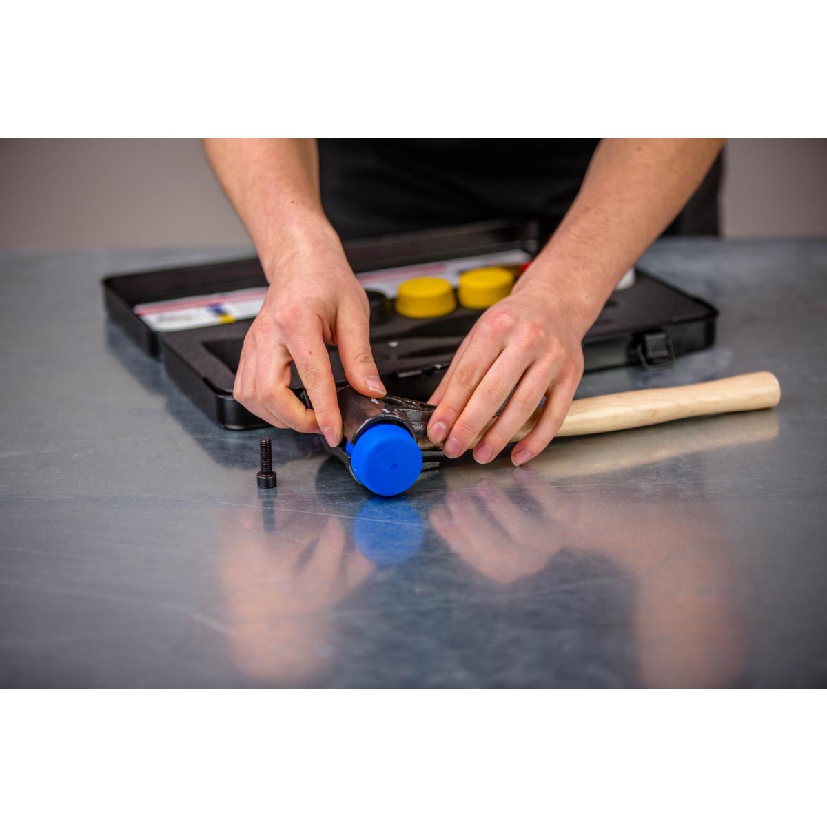 Wiha Schonhammer Set Safety mit gemischten Schlagköpfen 9-teilges Set mit Box