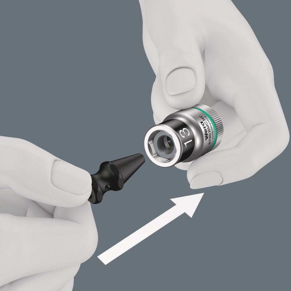 Wera Belt C 1 Zyklop Steckschlüsseleinsatz-Satz, mit Haltefunktion, 1/2"-Antrieb, 7-teilig