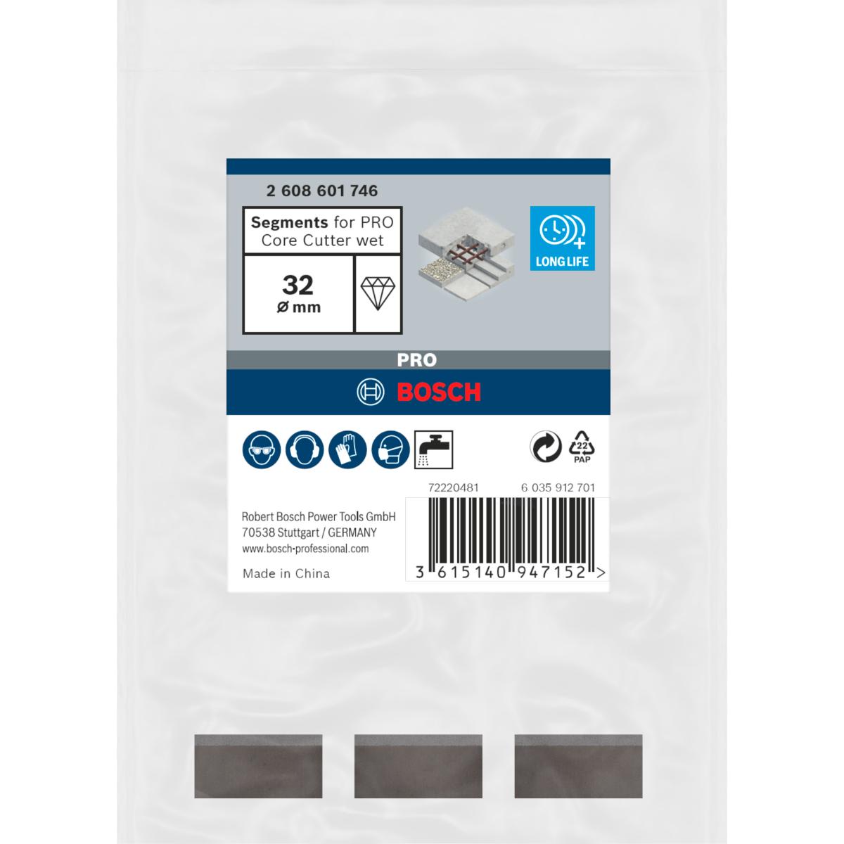 Bosch PRO Segmente für Diamantbohrkrone Standard for Concrete