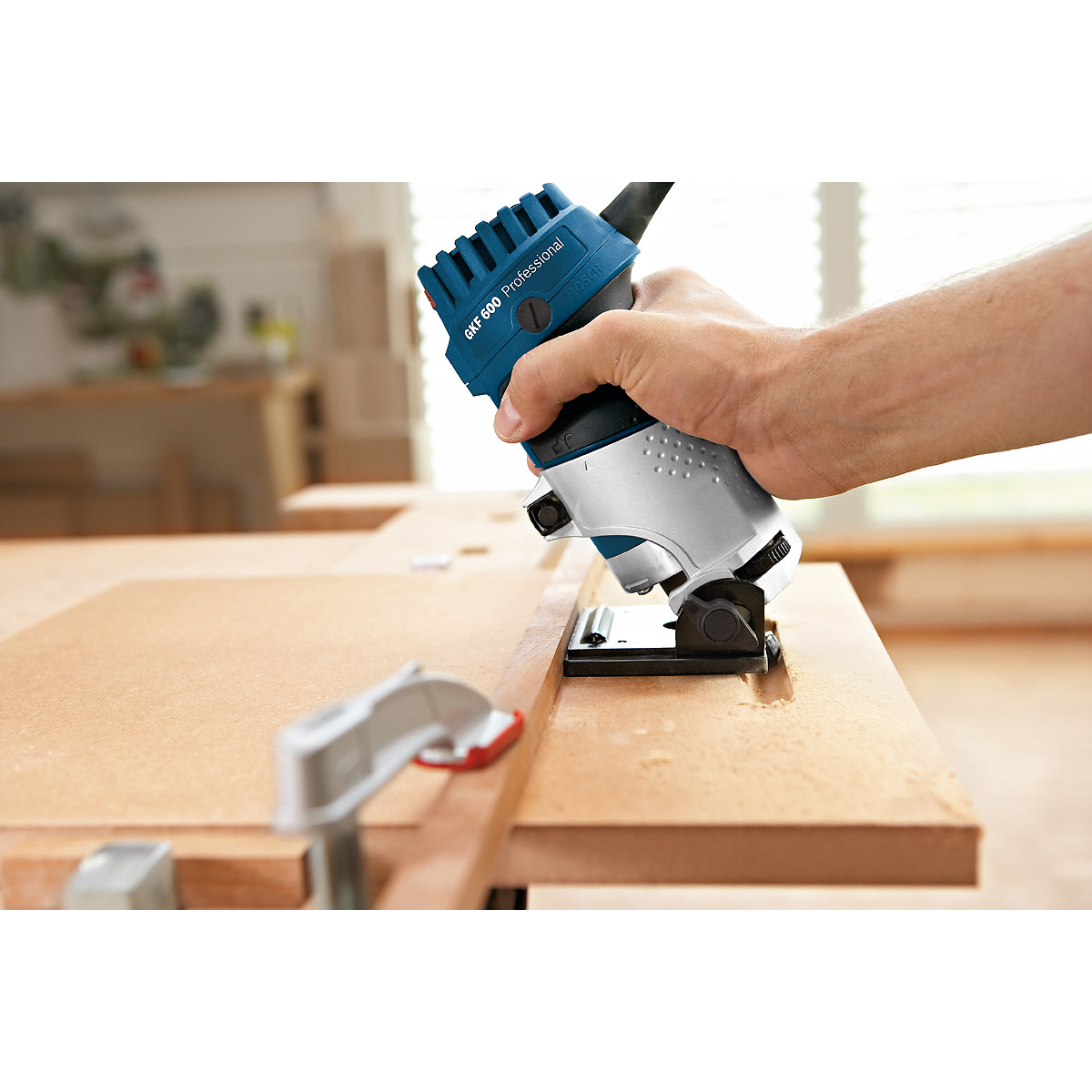 Bosch Kantenfräse GKF 600, mit Handwerkerkoffer