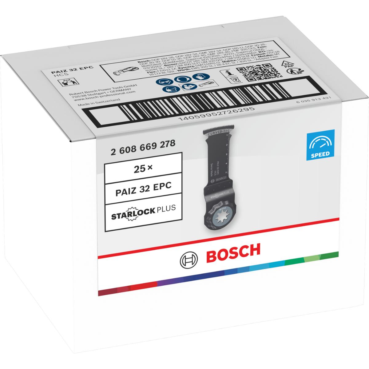 Bosch PAIZ 32 EPC Holz Tauchsägeblatt, Starlock, 32 x 60 mm, TU25, Min. Menge 25