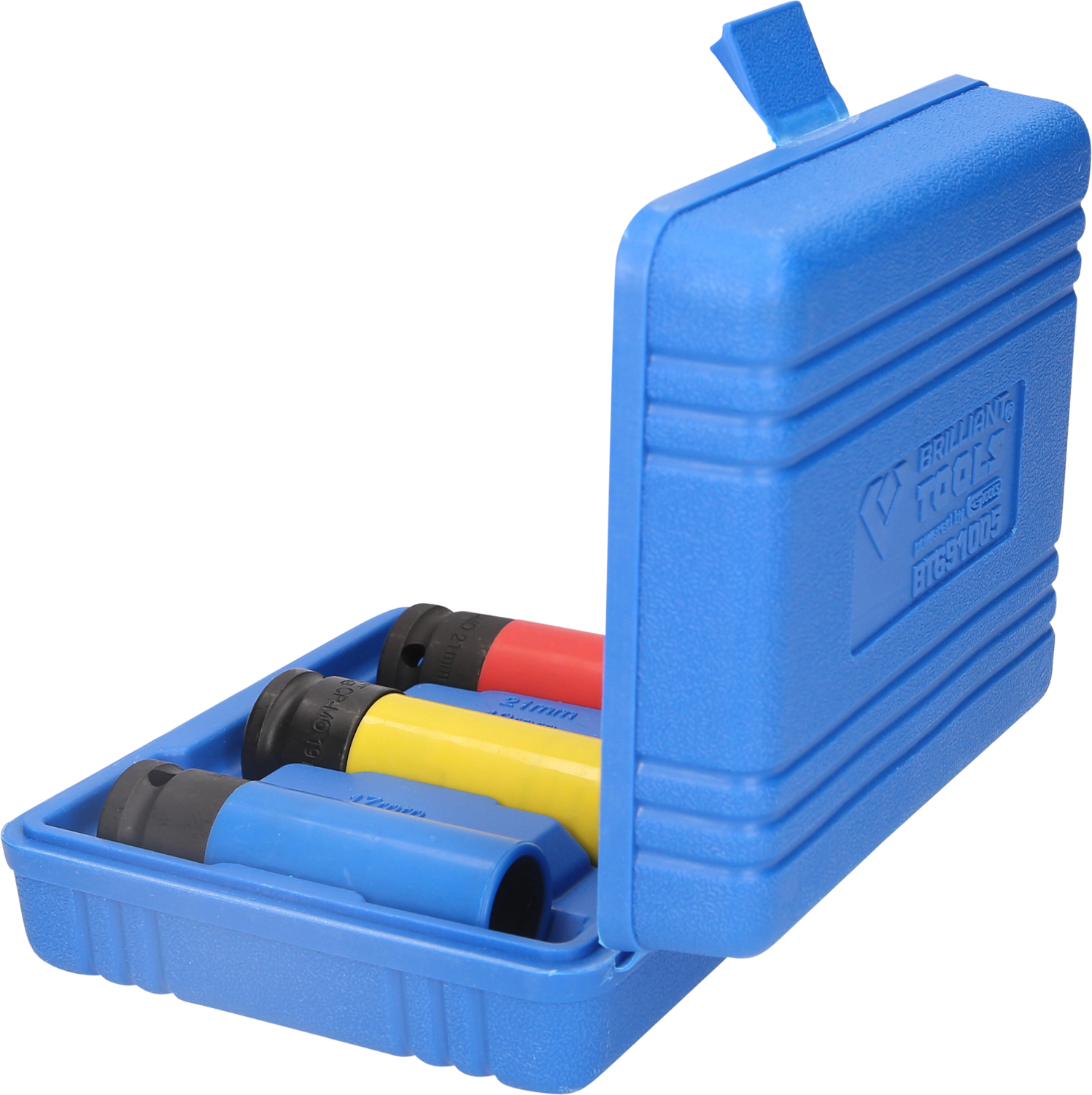 Brilliant Tools 1/2" Alu-Felgen-Kraft-Stecknuss-Satz, 17 / 19 / 21 mm, 3-tlg - BT691005