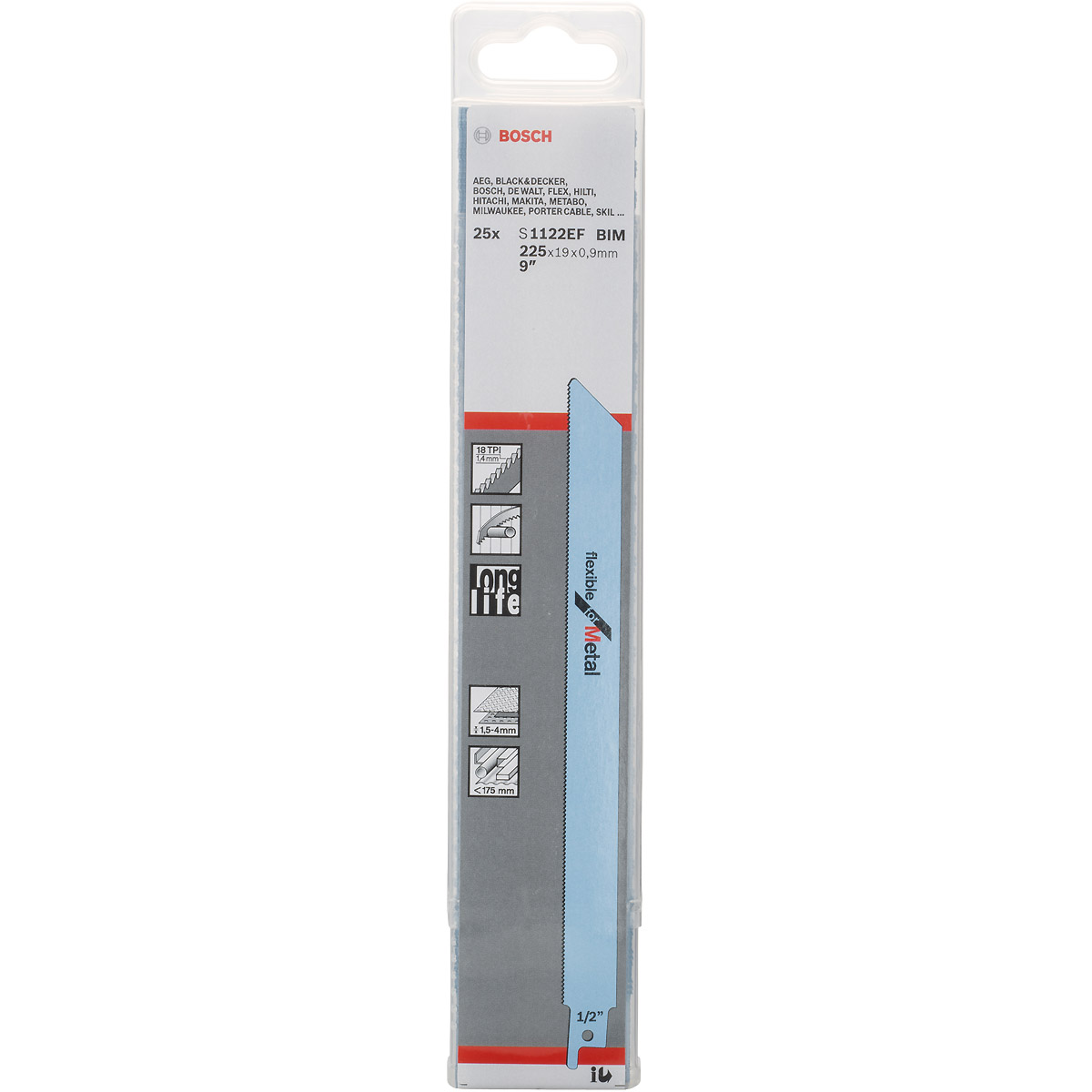 Bosch Säbelsägeblatt S 1122 EF, Flexible for Metal