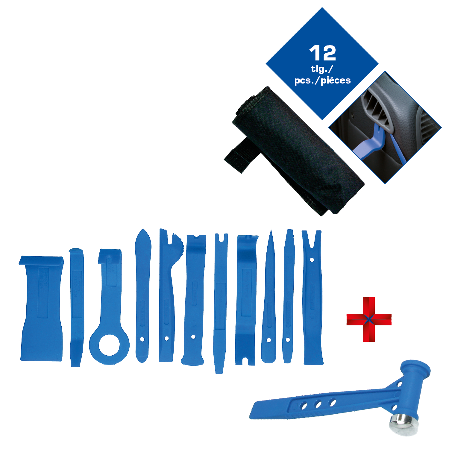 Brilliant Tools Zierleistenkeile-Satz, 12-tlg - BT511075