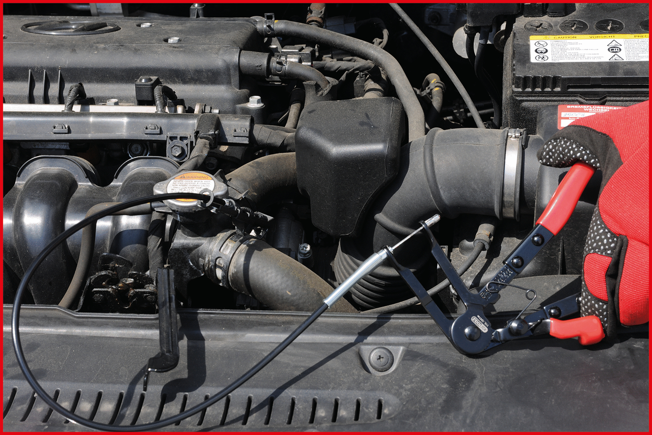 KS Tools Schlauchschellenzange mit Bowdenzug
