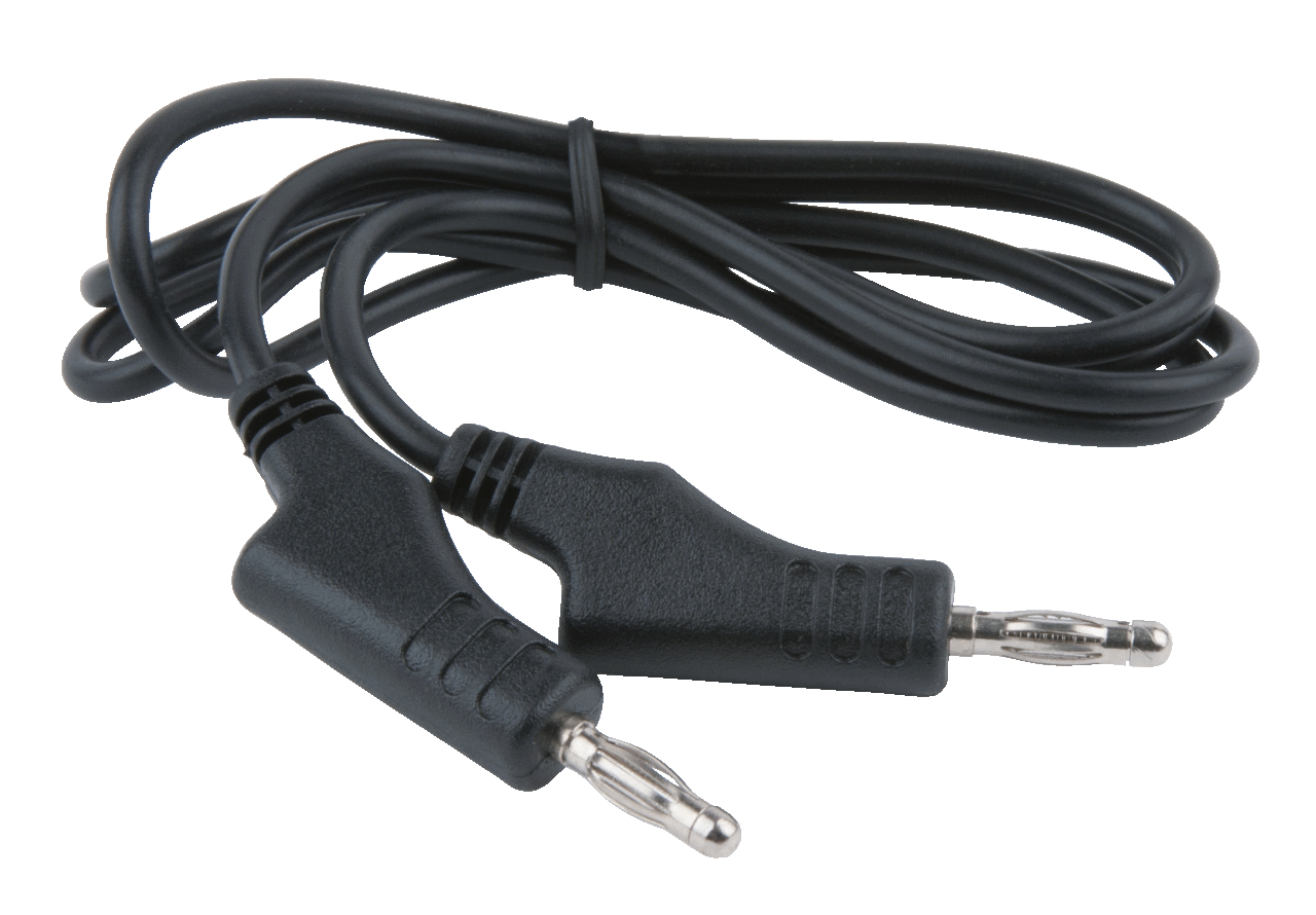 KS Tools Messleitungs-Verlängerung mit Doppel Stecker und zusätzlicher Buchse 1.100 mm (schwarz)
