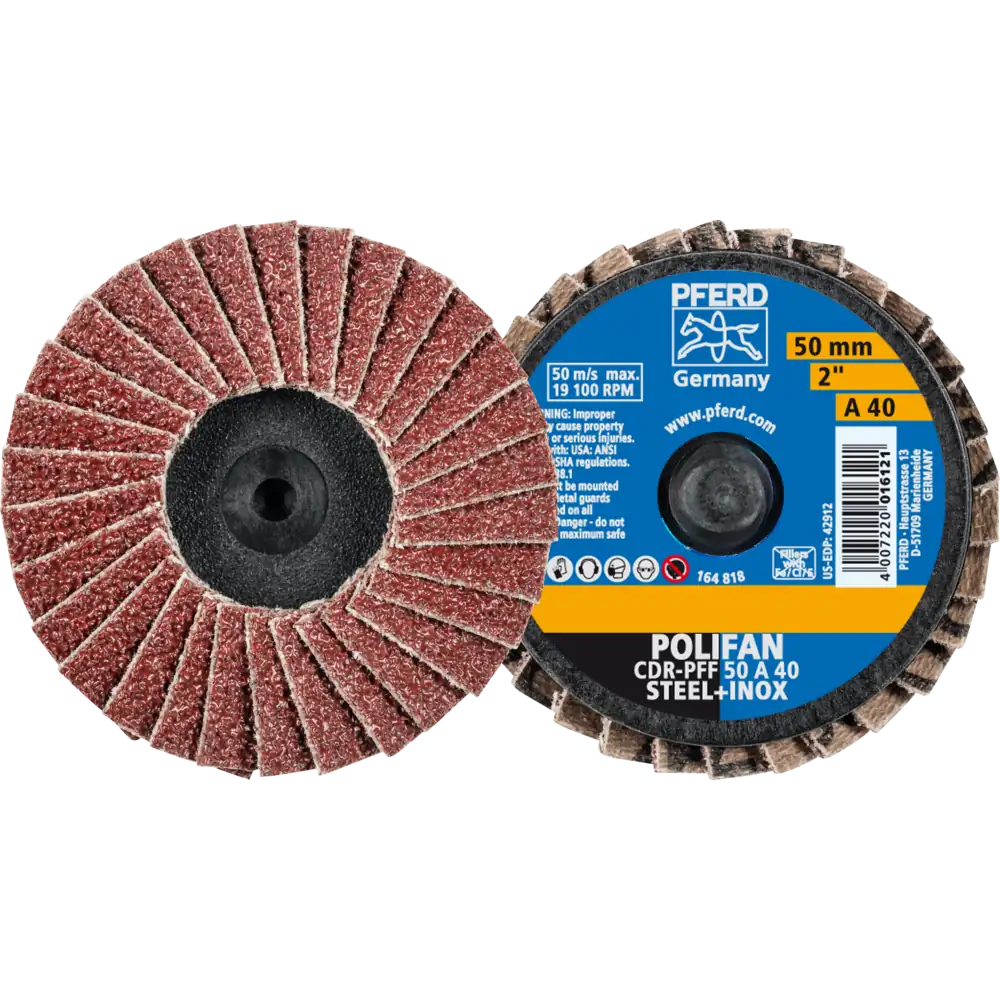 PFERD TOOLS COMBIDISC Korund Mini-POLIFAN CDR für universelle Anwendungen