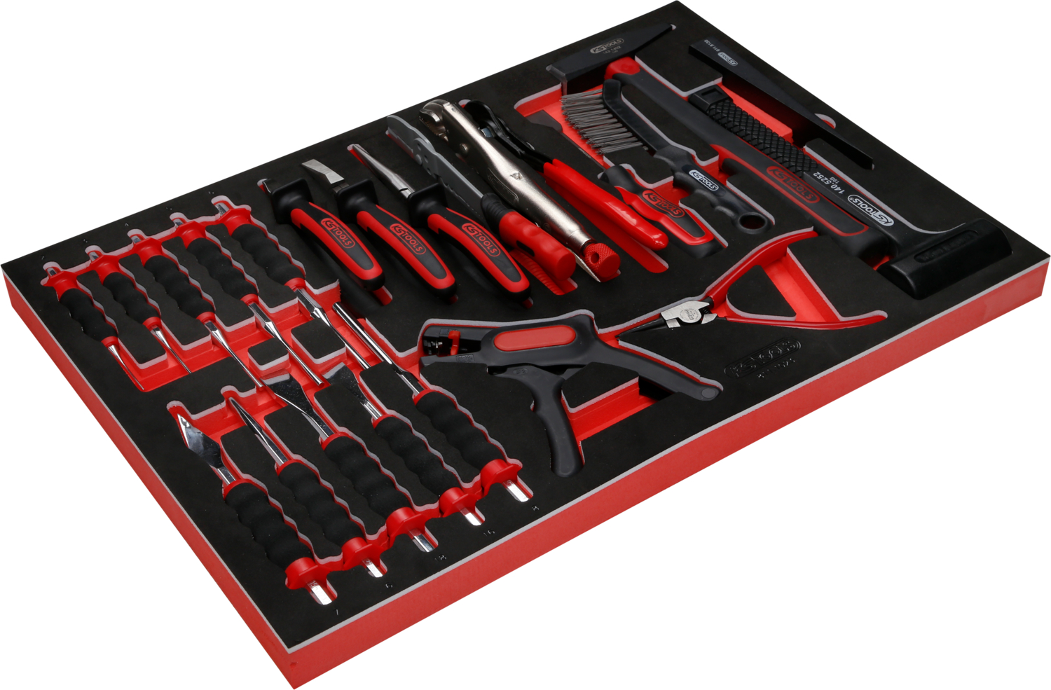KS Tools Zangen- Hammer- und Meißel-Satz, 23-tlg
