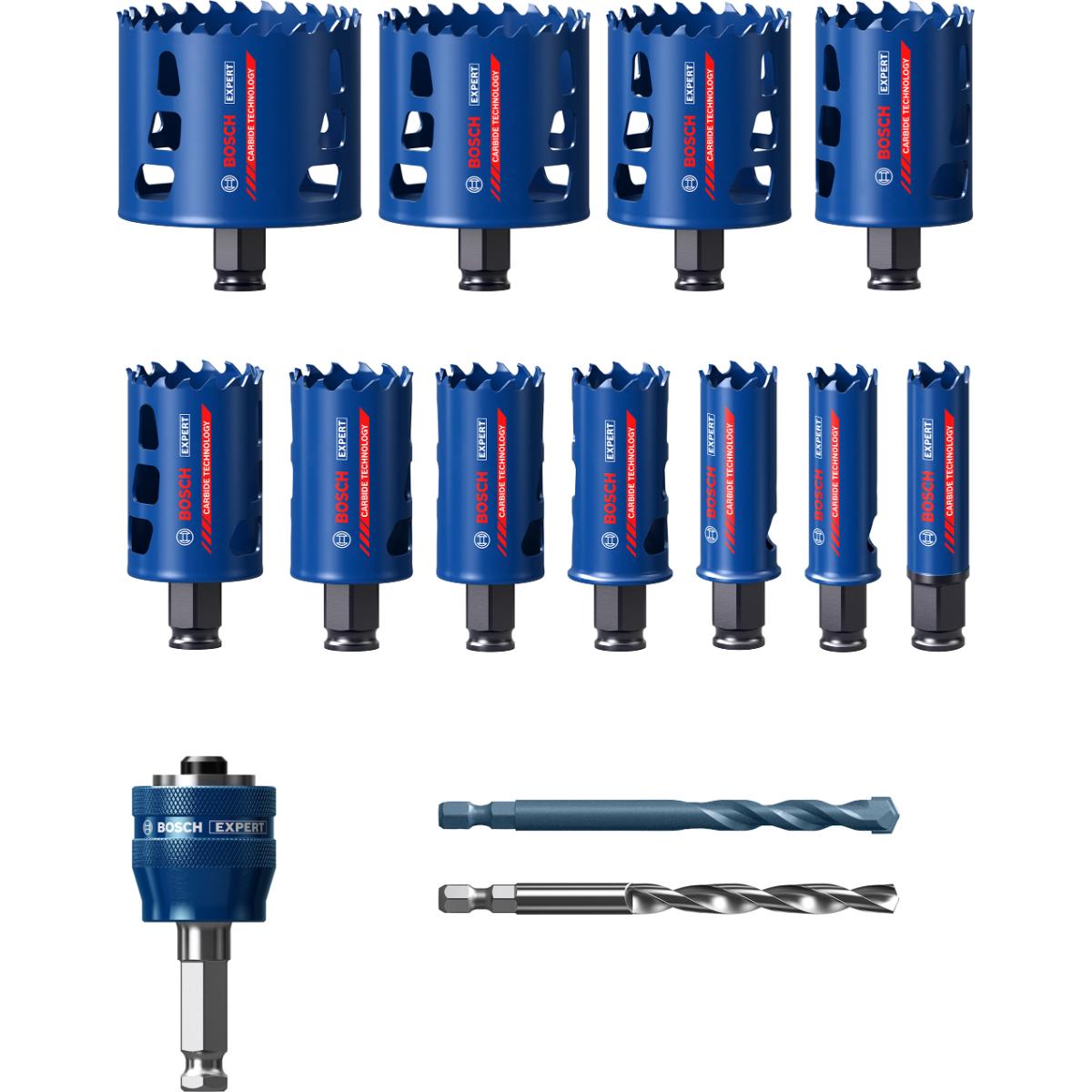 Bosch EXPERT Multi Material Power Change Plus-Lochsägen 20/68/76 - 14-teiliges Set