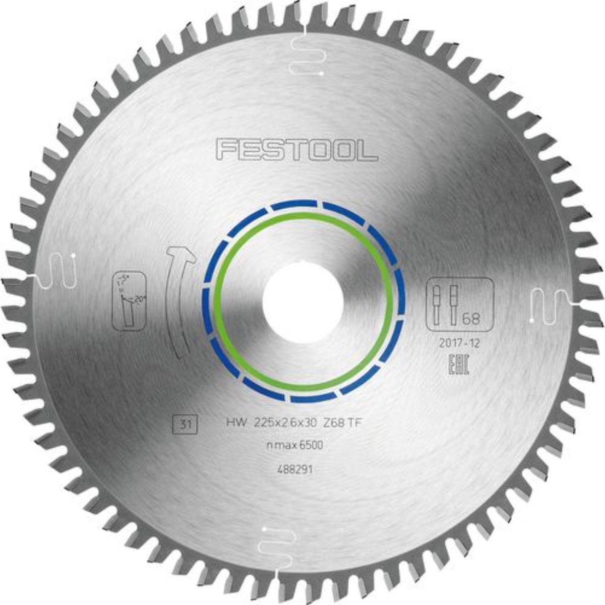 Festool Kreissägeblatt ALUMINIUM/PLASTICS HW 225x2,6x30 TF68