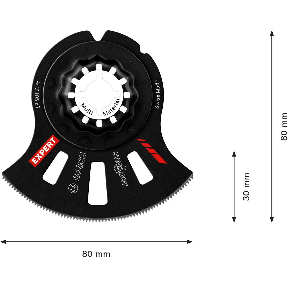 Bosch EXPERT ACZ 105 ET Multi Material Segmentsägeblatt, 80 x 30 mm