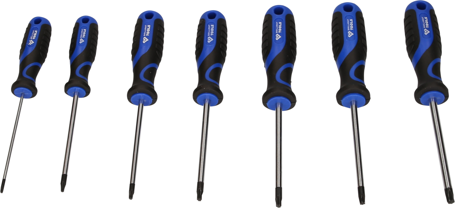 Brilliant Tools Schraubendreher-Satz, 7-tlg, Torx-Profil - BT034007