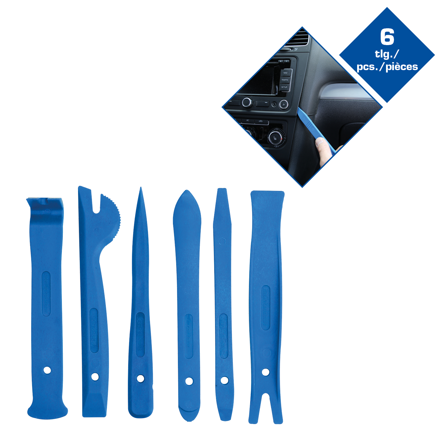 Brilliant Tools Zierleistenkeile-Satz, 6-tlg - BT511025