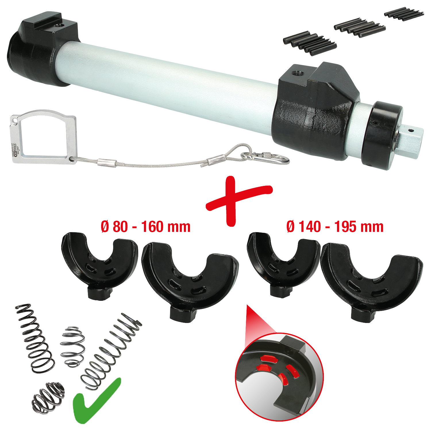 KS Tools Universal Federspanner-Satz, 6-tlg