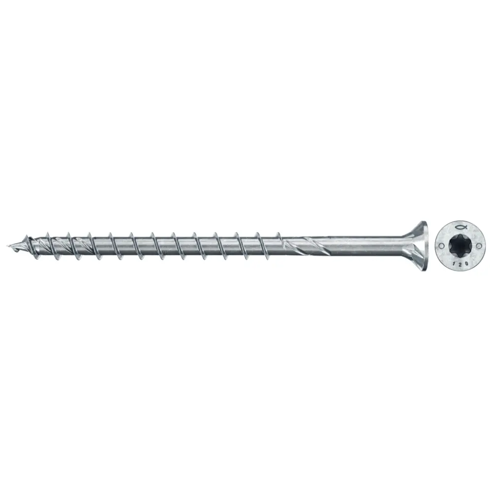 Fischer Holzbauschraube 8,0x100 FPF II CTP BC, Senkkopf, Innenstern TX, Teilgewinde, blauverzinkt