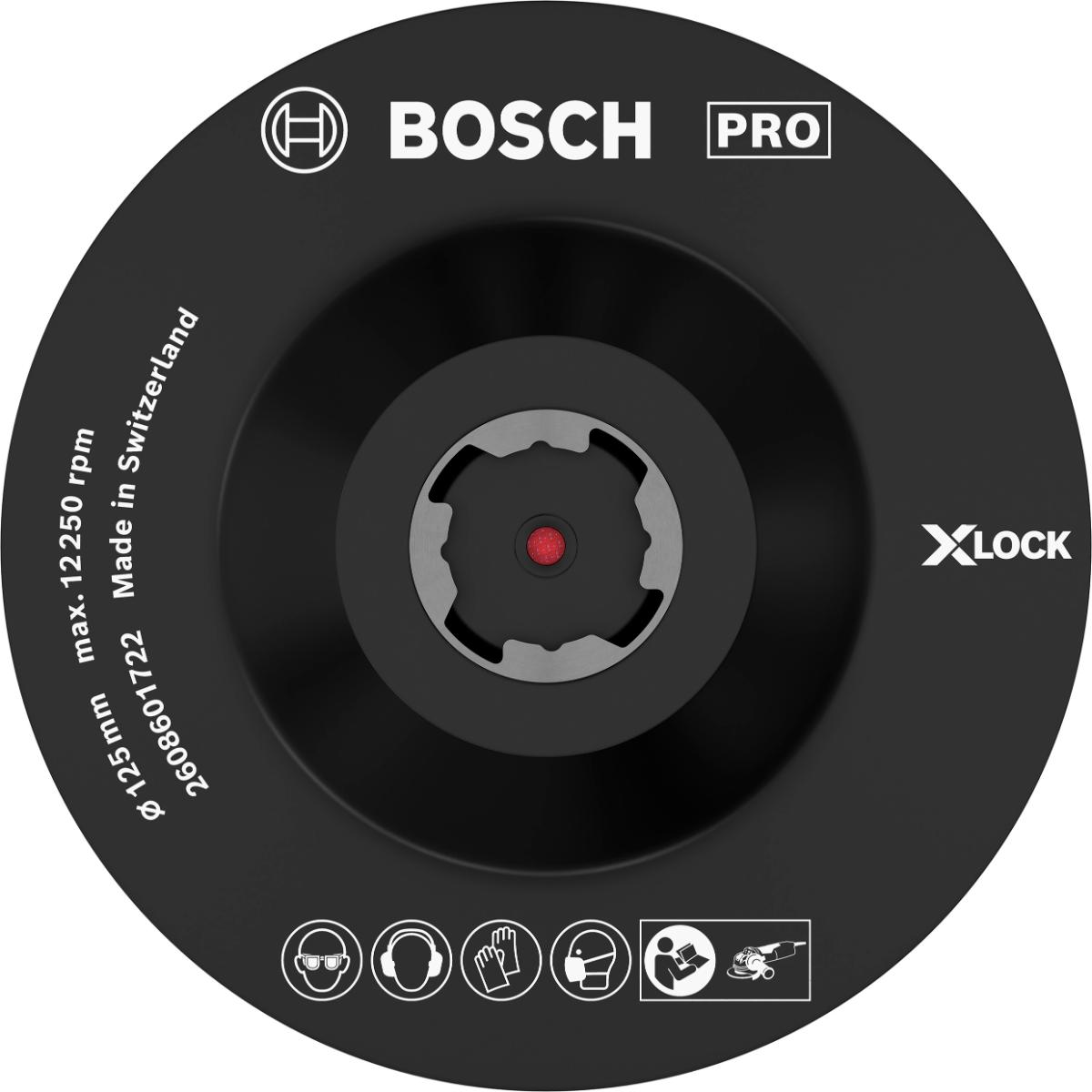 Bosch PRO X-LOCK Stützteller, mit Klettverschluss