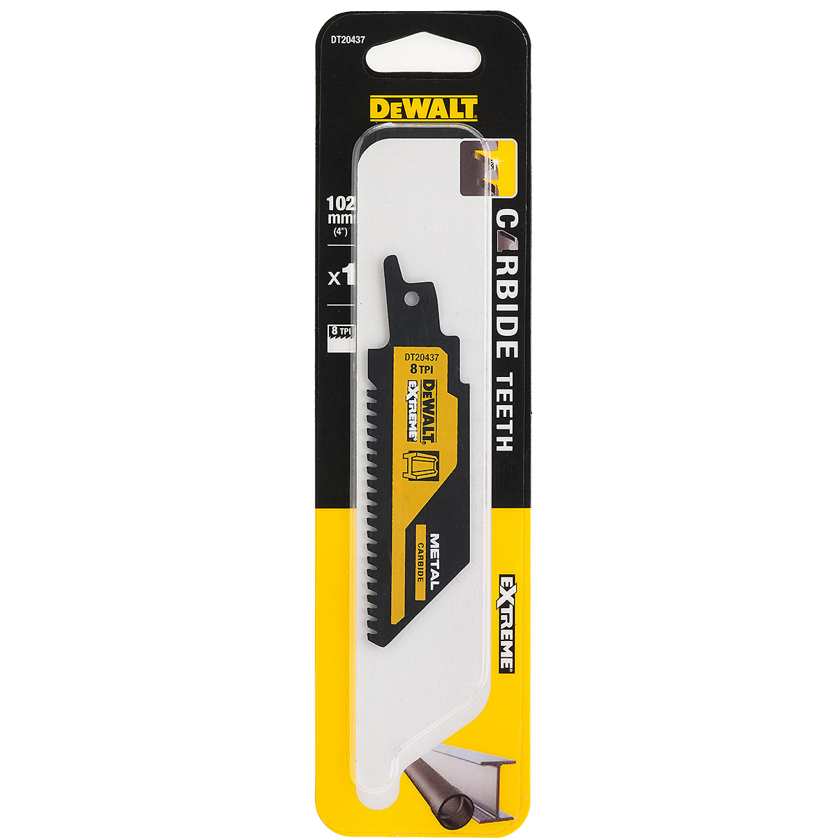 DEWALT Carbide Säbelsägeblatt für Metall