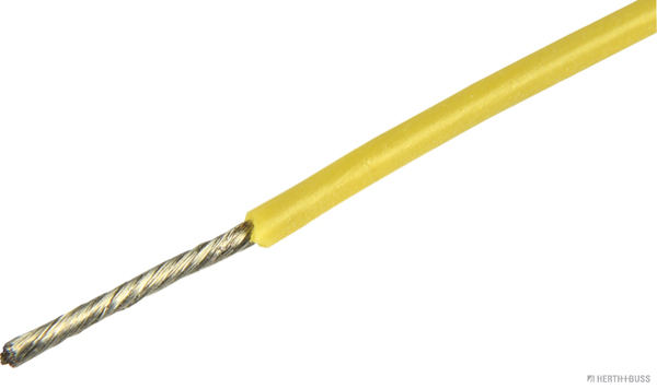 HERTH&BUSS Elektroleitung, Silikon 0,5 mm², gelb, 5 m