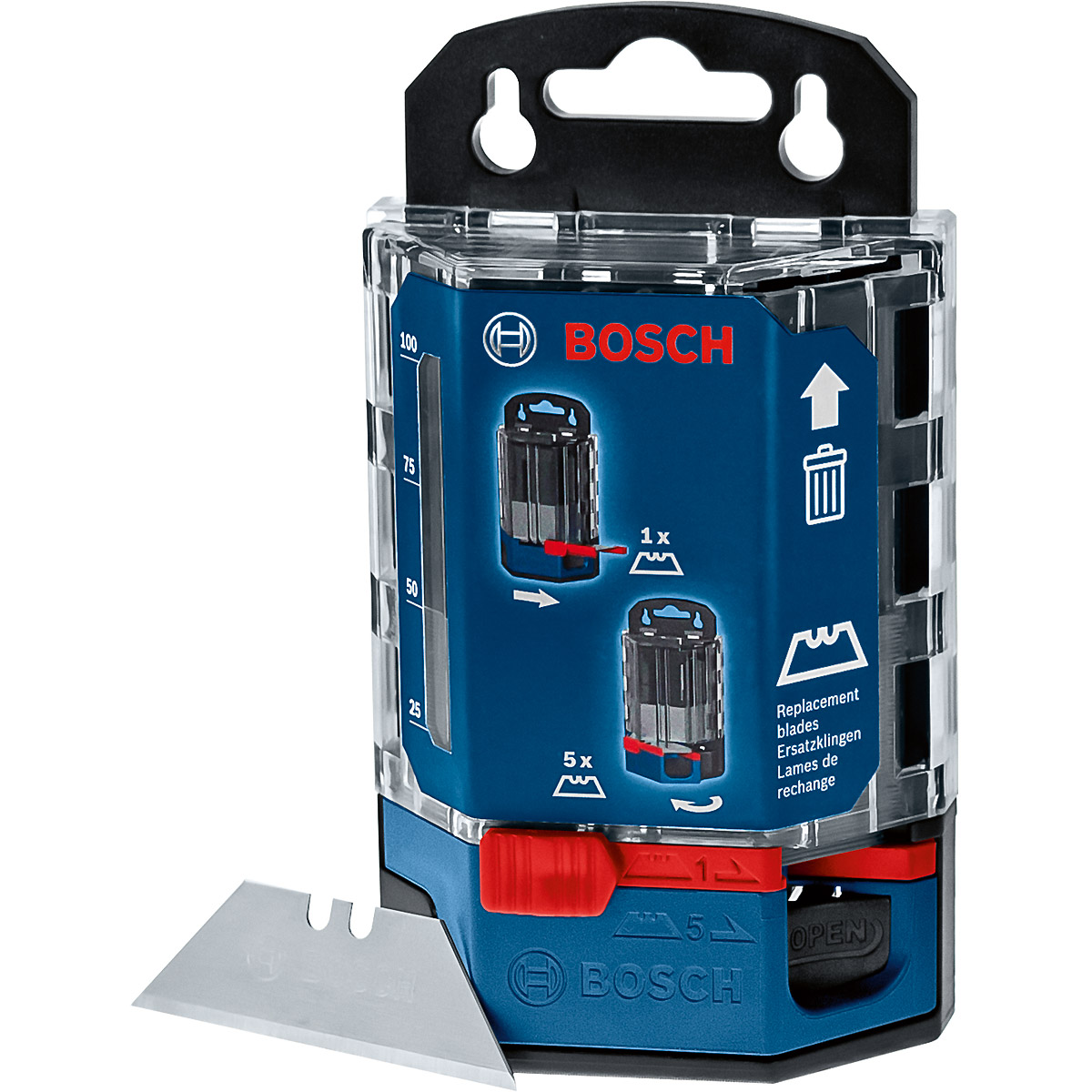 Bosch Professional Klingenspender, 62 x 19mm, 50 Stück